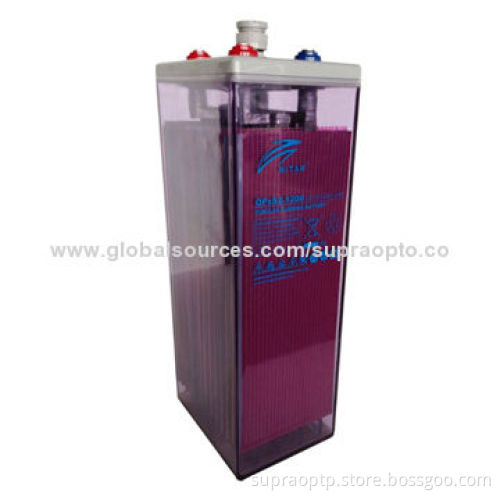 Solar power storage battery, 12V, 1,200Ah for UPS (OPzS-1200)New